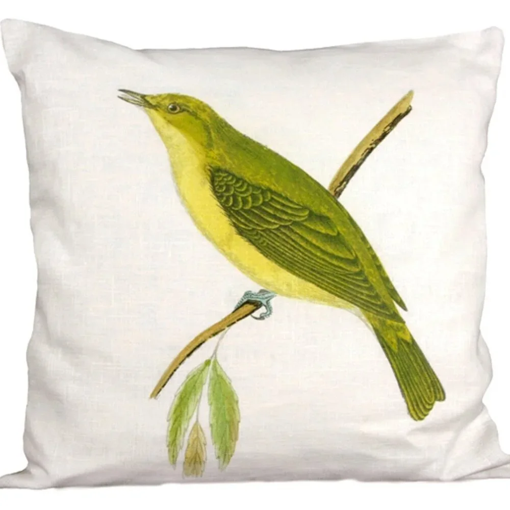 Brand‎ New Ox Bow Decor Songbird Print Pillow 20